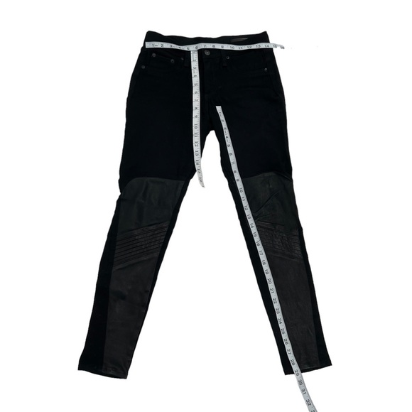 rag & bone Blackout Lamb Leather Skinny Leg Jeans Size 27 Women’s - Picture 5 of 6